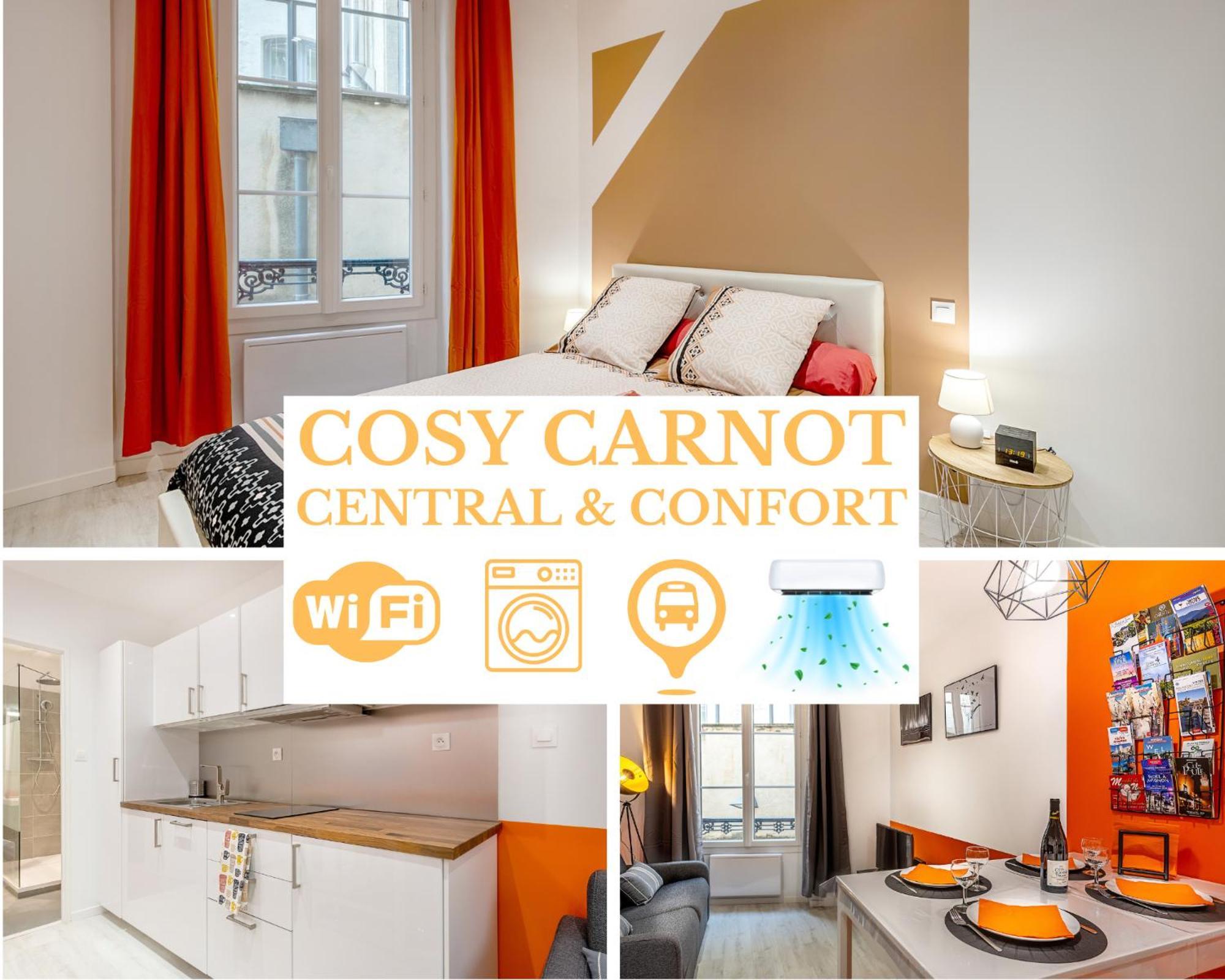 Climatisation-hypercentre-parking-cosy Carnot-avignonsmile Apartment Avignon